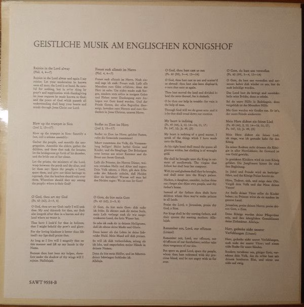 Telefunken SAWT 9558-B - Henry Purcell, James Bowman (2), Nigel - Image 3