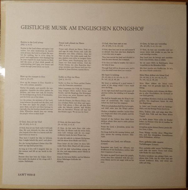 Telefunken SAWT 9558-B - Henry Purcell, James Bowman (2), Nigel - Image 3