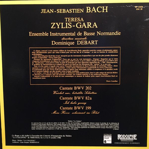 Rodolphe Productions RP 12479 - Johann Sebastian Bach, Teresa Ży - Image 2