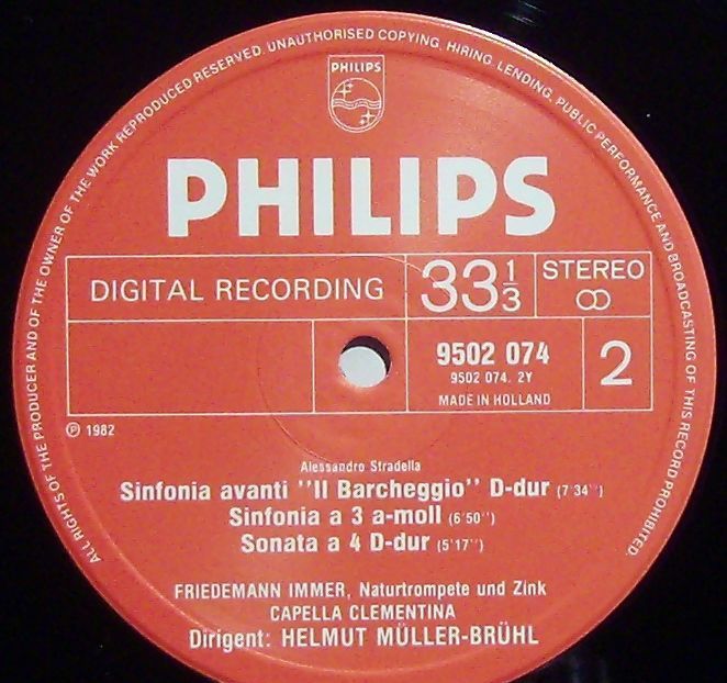 Philips 9502 074 - Alessandro Stradella, Friedemann Immer, Capel - Image 3