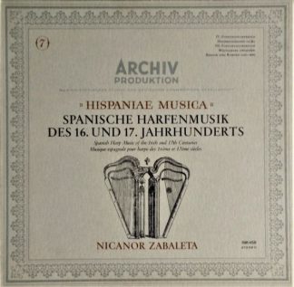 Archiv Produktion 198 458 - Nicanor Zabaleta - Spanische Harfenm