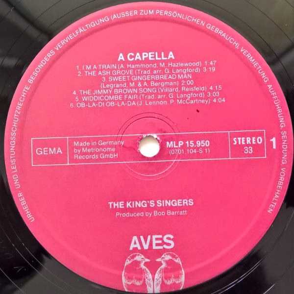 Aves MLP 15 950 - The King's Singers - A Capella - Image 3