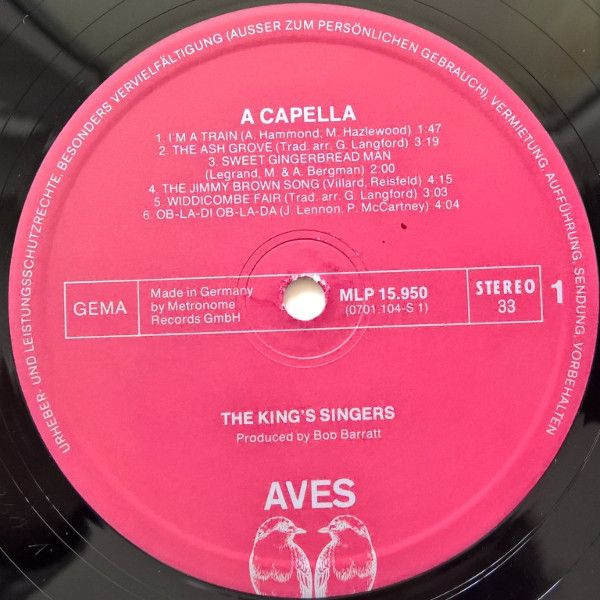 Aves MLP 15 950 - The King's Singers - A Capella - Image 3