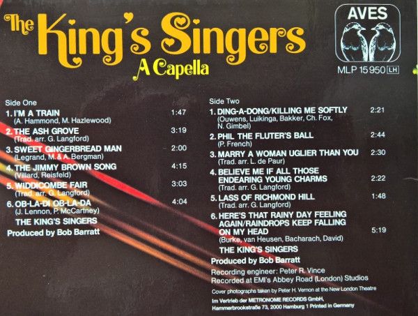 Aves MLP 15 950 - The King's Singers - A Capella - Image 7