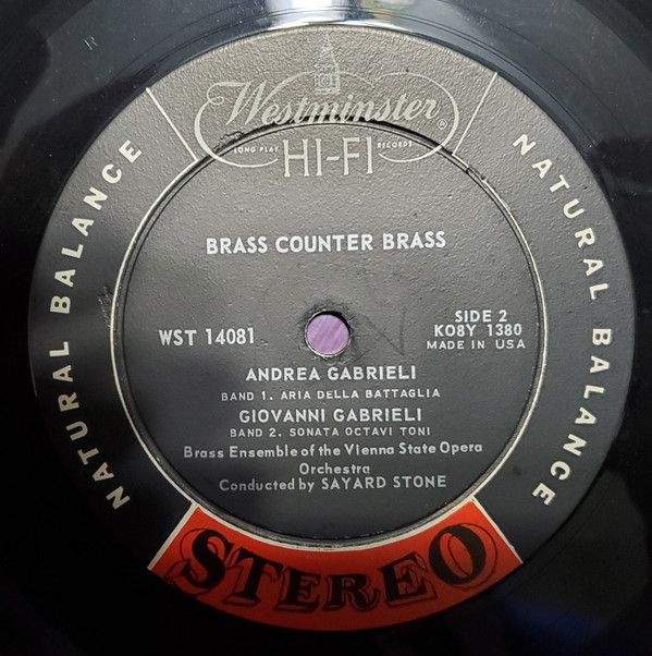 Westminster WST 14081 - Andrea Gabrieli, Giovanni Gabrieli, Bläs - Image 4
