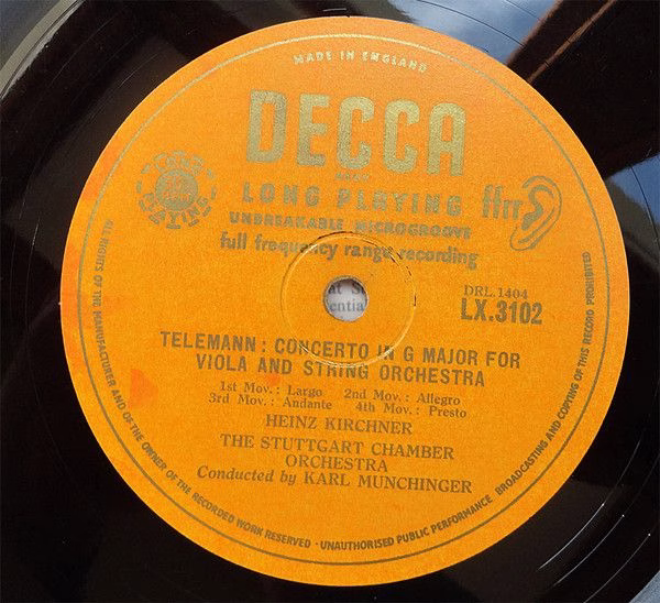DECCA LX 3102 - Giovanni Gabrieli, Georg Philipp Telemann, Karl - Image 4