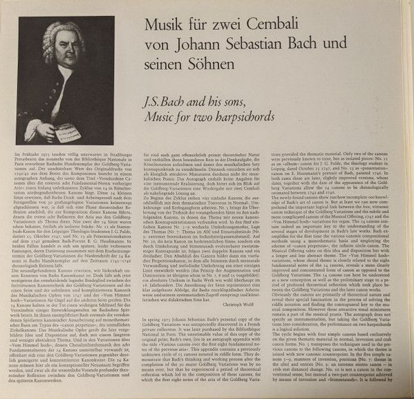 FSM FSM 53 622 toc - Johann Sebastian Bach, Rolf Junghanns, Brad - Image 2
