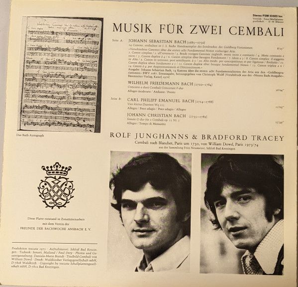 FSM FSM 53 622 toc - Johann Sebastian Bach, Rolf Junghanns, Brad - Image 4