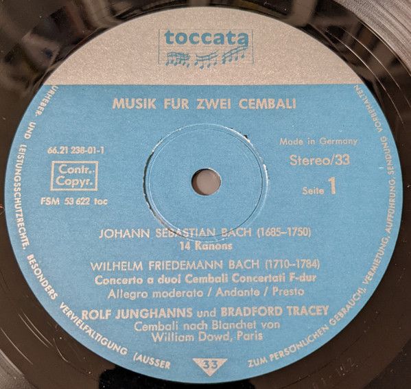 FSM FSM 53 622 toc - Johann Sebastian Bach, Rolf Junghanns, Brad - Image 5