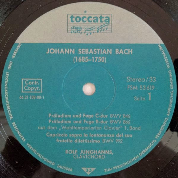 FSM FSM 53619 toc - Johann Sebastian Bach, Rolf Junghanns - Präl - Image 3