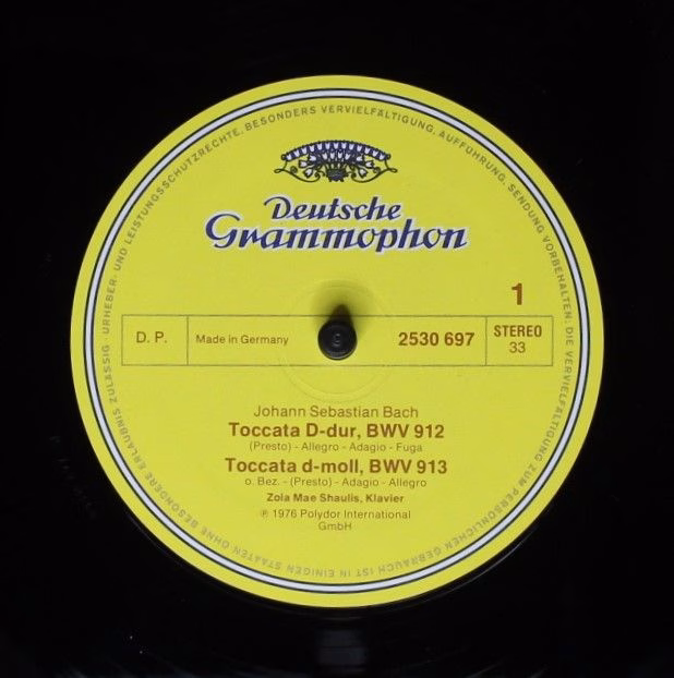 Deutsche Grammophon 2530 697 - Zola Shaulis, Johann Sebastian Ba - Image 3