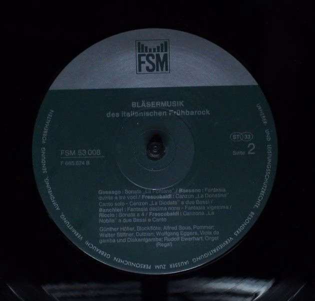 FSM FSM 53 008 - Günther Höller, Alfred Sous - Bläsermusik Des I - Image 4