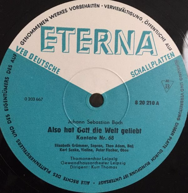 Eterna 8 20 210 - Johann Sebastian Bach, Elisabeth Grümmer, Marg - Image 4