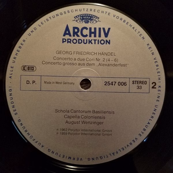 Archiv Produktion 2547 006--10 - Georg Friedrich Händel, Cappell - Image 4