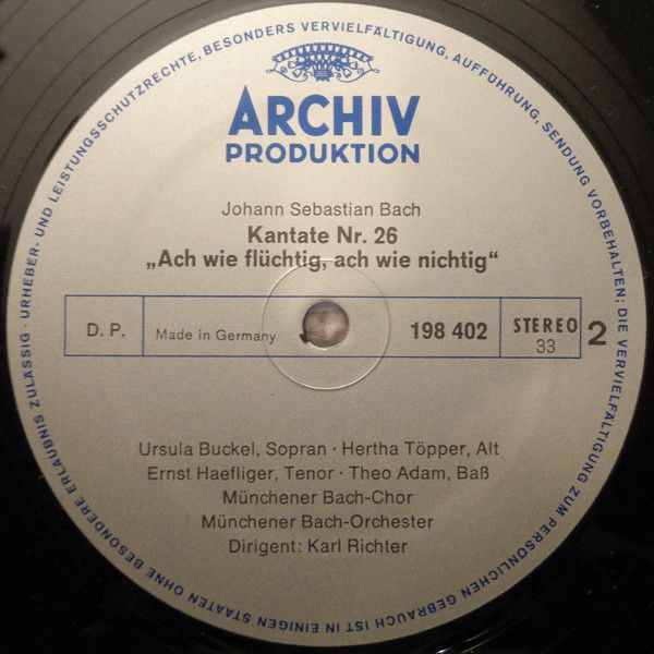 Archiv Produktion 198 402 - Johann Sebastian Bach - »Actus Tragi - Image 4