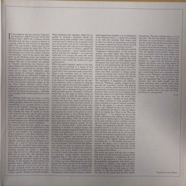 Archiv Produktion 2533 330 - Johann Sebastian Bach, Edith Mathis - Image 6