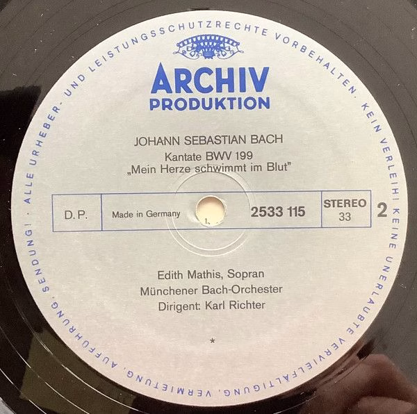 Archiv Produktion 2533 115 - Johann Sebastian Bach, Edith Mathis - Image 4