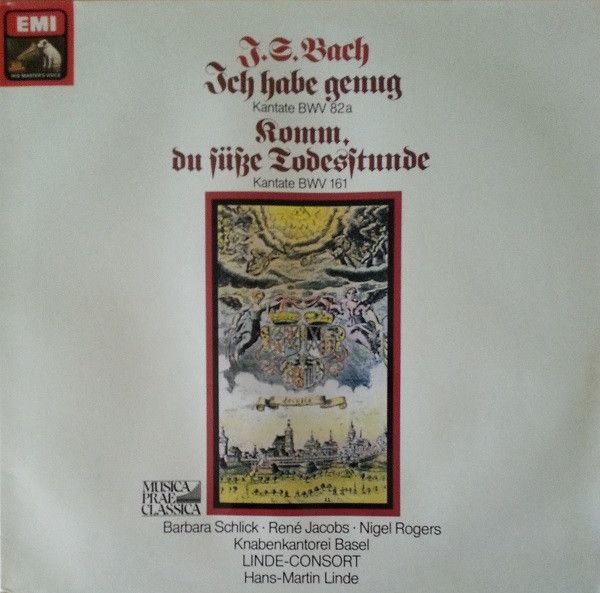 EMI 1C 065-43 076 - Johann Sebastian Bach, Barbara Schlick, René