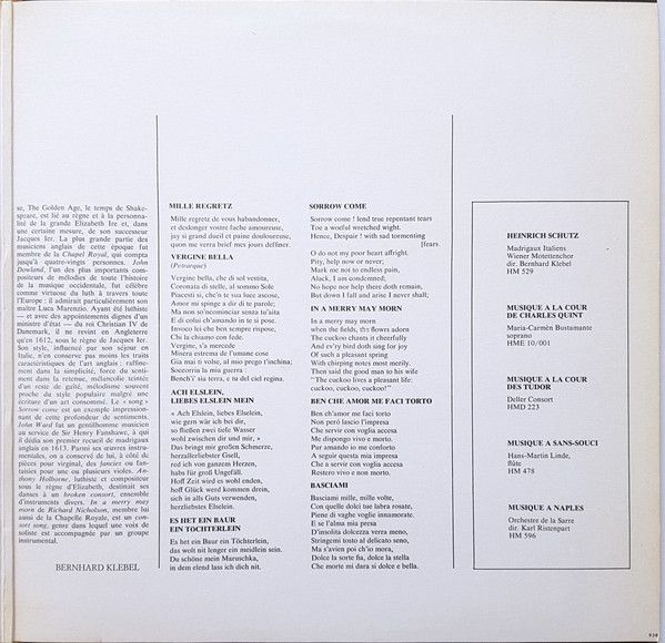 harmonia mundi France HMU 938 - Musica Antiqua Wien, Bernhard Kl - Image 6