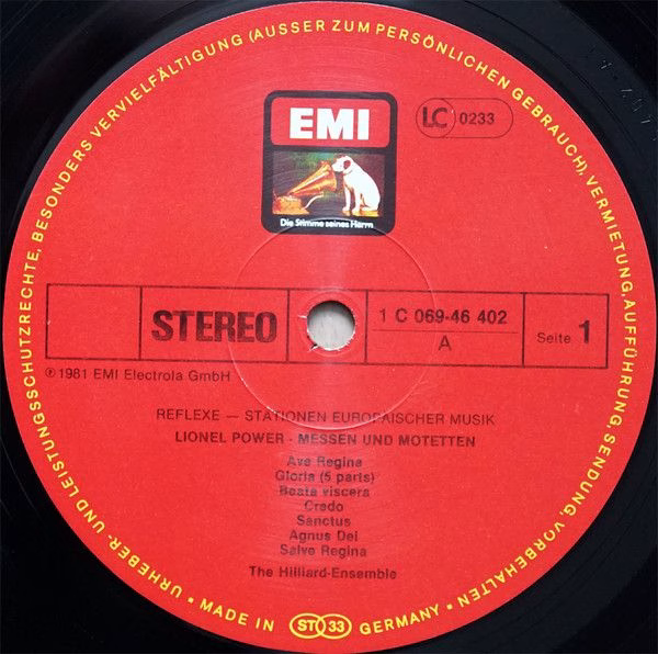 His Master's Voice 1C 069-46 402 - Leonel Power, The Hilliard En - Image 3
