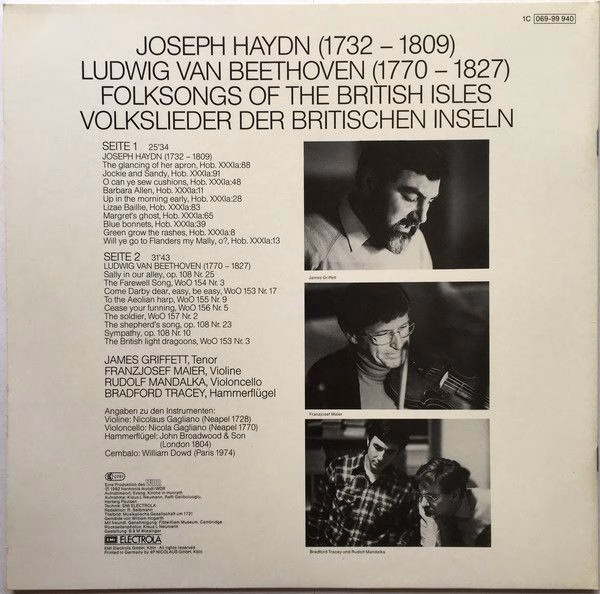 Deutsche Harmonia Mundi 1C 069-99 940 - Joseph Haydn, Ludwig van - Image 2
