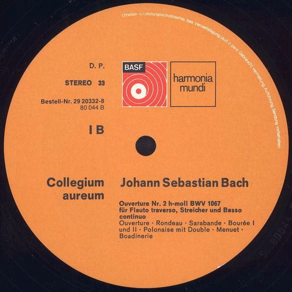 BASF 29 20332-8 - Johann Sebastian Bach, Collegium Aureum - Vier - Image 4