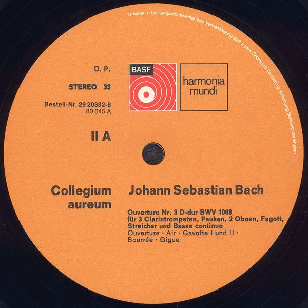 BASF 29 20332-8 - Johann Sebastian Bach, Collegium Aureum - Vier - Image 5