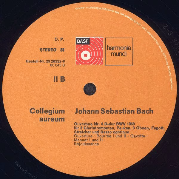 BASF 29 20332-8 - Johann Sebastian Bach, Collegium Aureum - Vier - Image 6