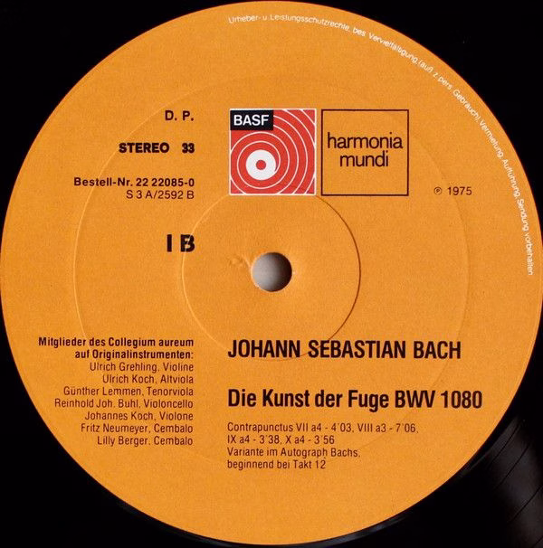 BASF 22 22085-0 - Johann Sebastian Bach, Collegium Aureum - Die - Image 6