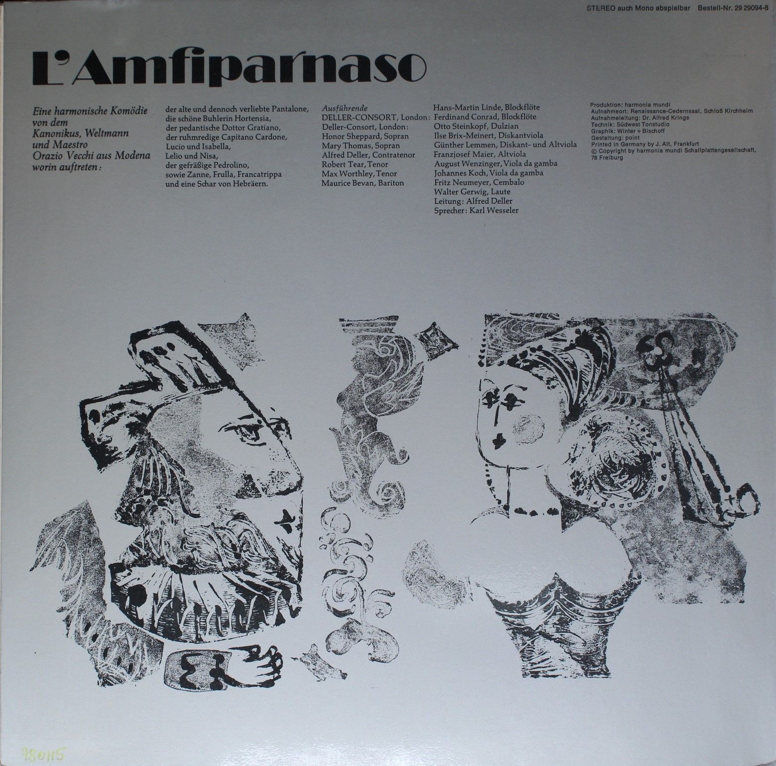 BASF 29 29094-8 - Orazio Vecchi, Deller Consort, Collegium Aureu - Image 2