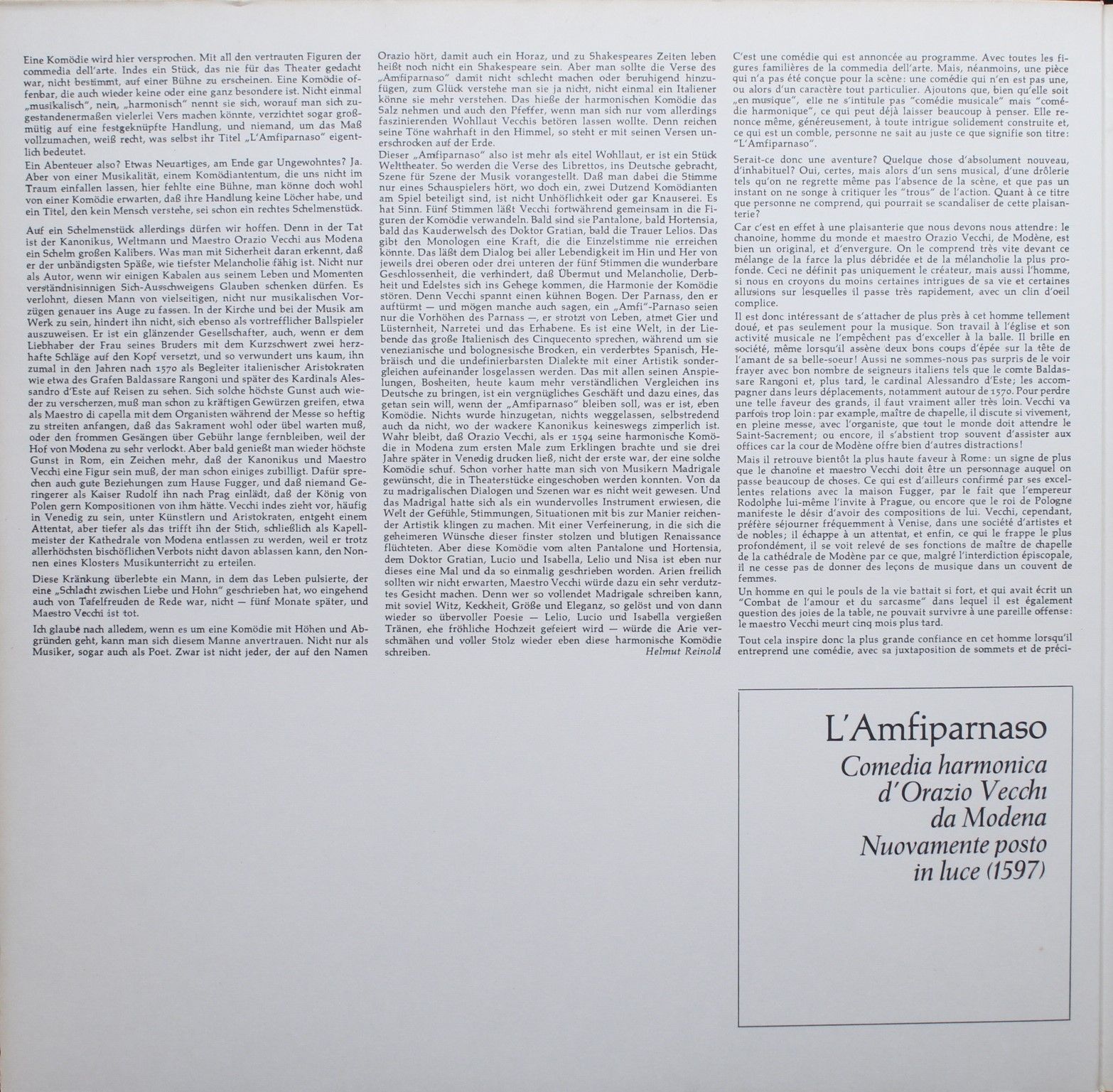 BASF 29 29094-8 - Orazio Vecchi, Deller Consort, Collegium Aureu - Image 4