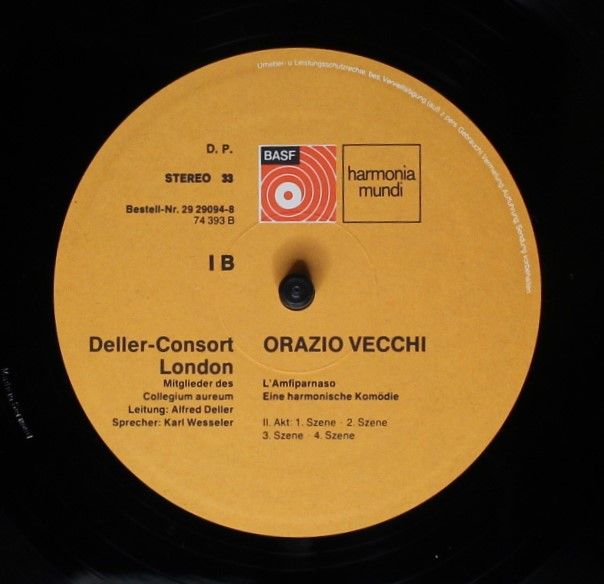 BASF 29 29094-8 - Orazio Vecchi, Deller Consort, Collegium Aureu - Image 6