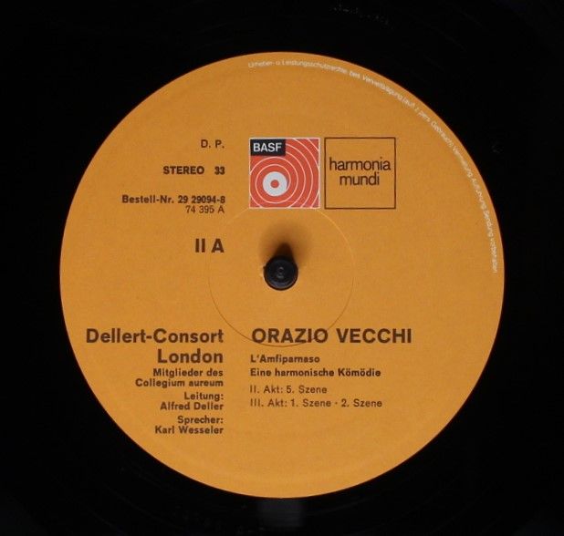 BASF 29 29094-8 - Orazio Vecchi, Deller Consort, Collegium Aureu - Image 7