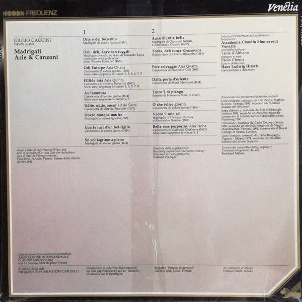 Frequenz 1 DVJ - Giulio Caccini, Accademia Claudio Monteverdi, T - Image 2