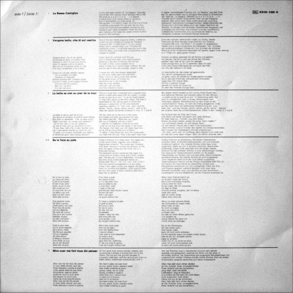 Philips 6500 085 - Guillaume Dufay, Musica Reservata - Musik Am - Image 5