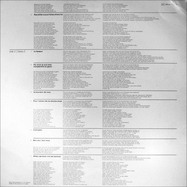 Philips 6500 085 - Guillaume Dufay, Musica Reservata - Musik Am - Image 6