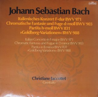 Intercord INT 180.846 - Johann Sebastian Bach, Christiane Jaccot