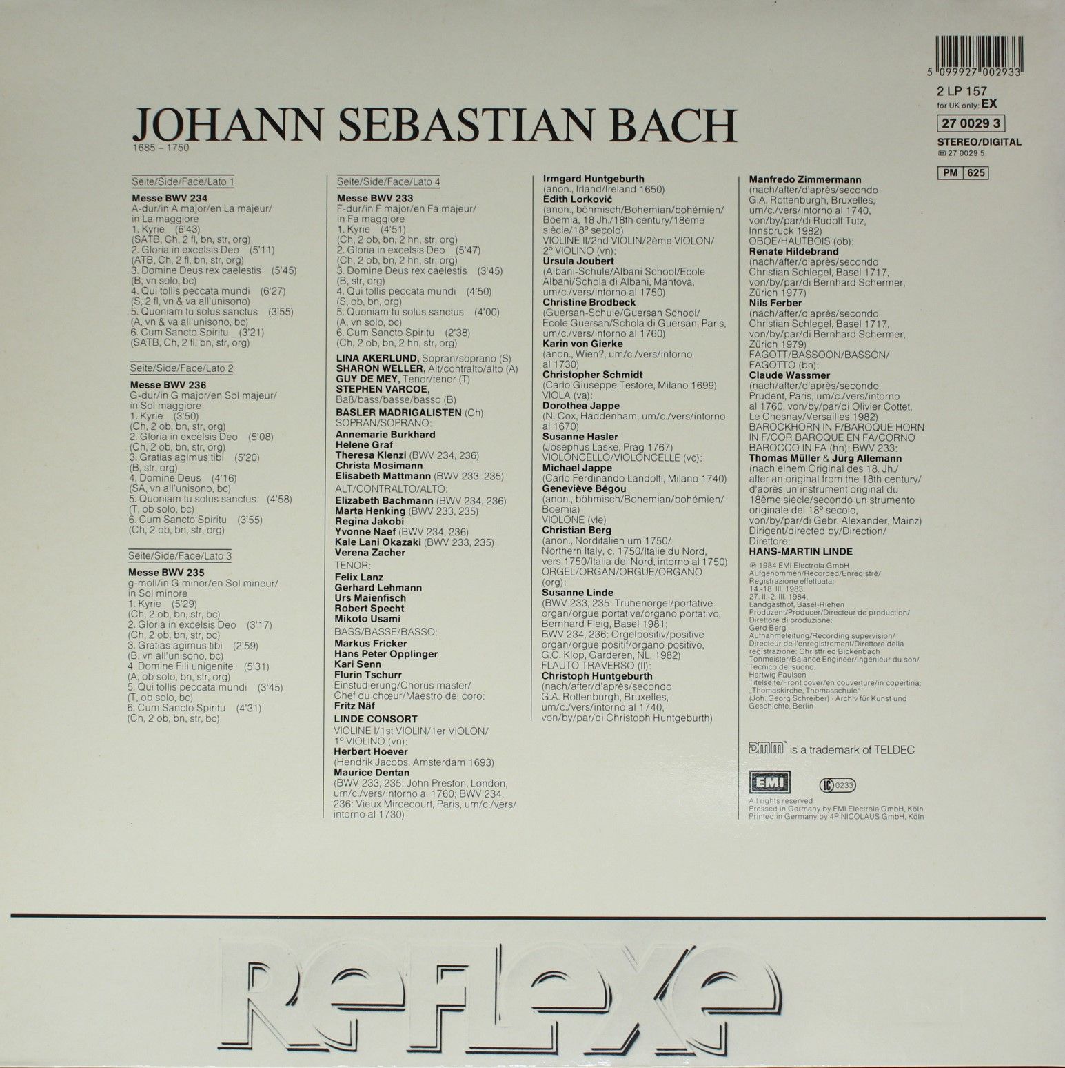 His Master's Voice 27 0029 3 - Johann Sebastian Bach, Lina Åkerl - Image 2