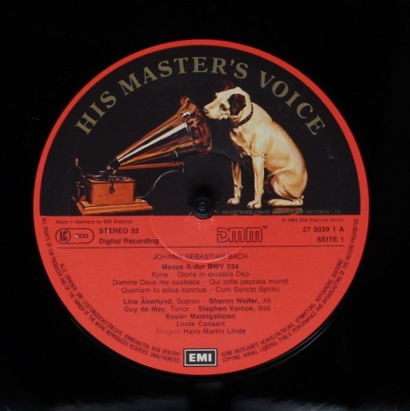 His Master's Voice 27 0029 3 - Johann Sebastian Bach, Lina Åkerl - Image 5