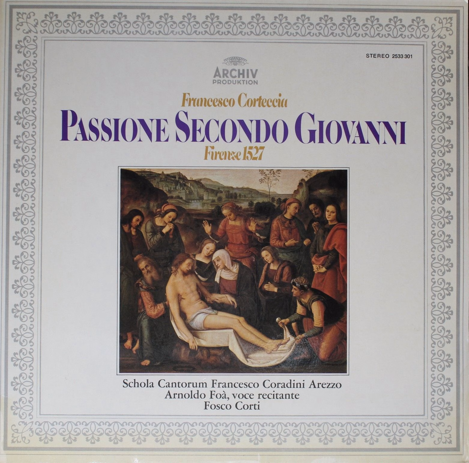 Archiv Produktion 2533 301 - Francesco Corteccia, Schola Cantoru