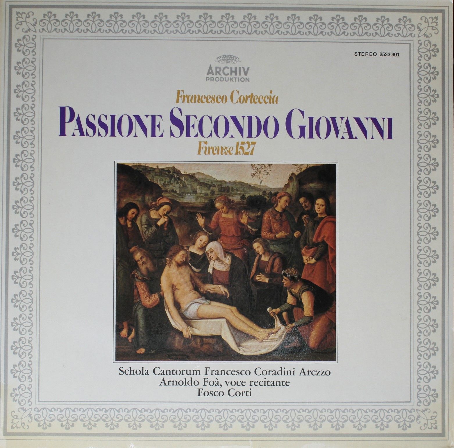 Archiv Produktion 2533 301 - Francesco Corteccia, Schola Cantoru