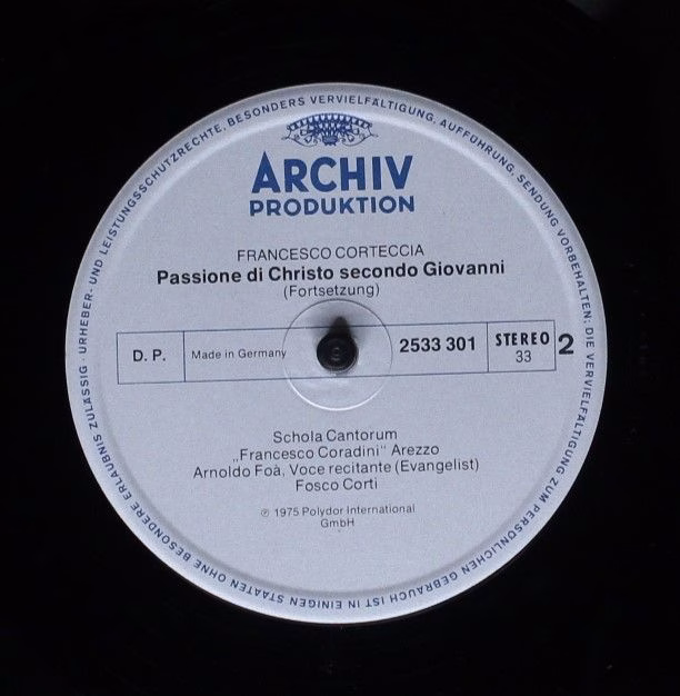 Archiv Produktion 2533 301 - Francesco Corteccia, Schola Cantoru - Image 6