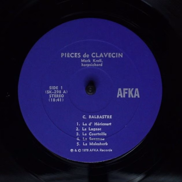 AFKA SK 298 - Claude Balbastre, François Couperin, Jacques Duphl - Image 3