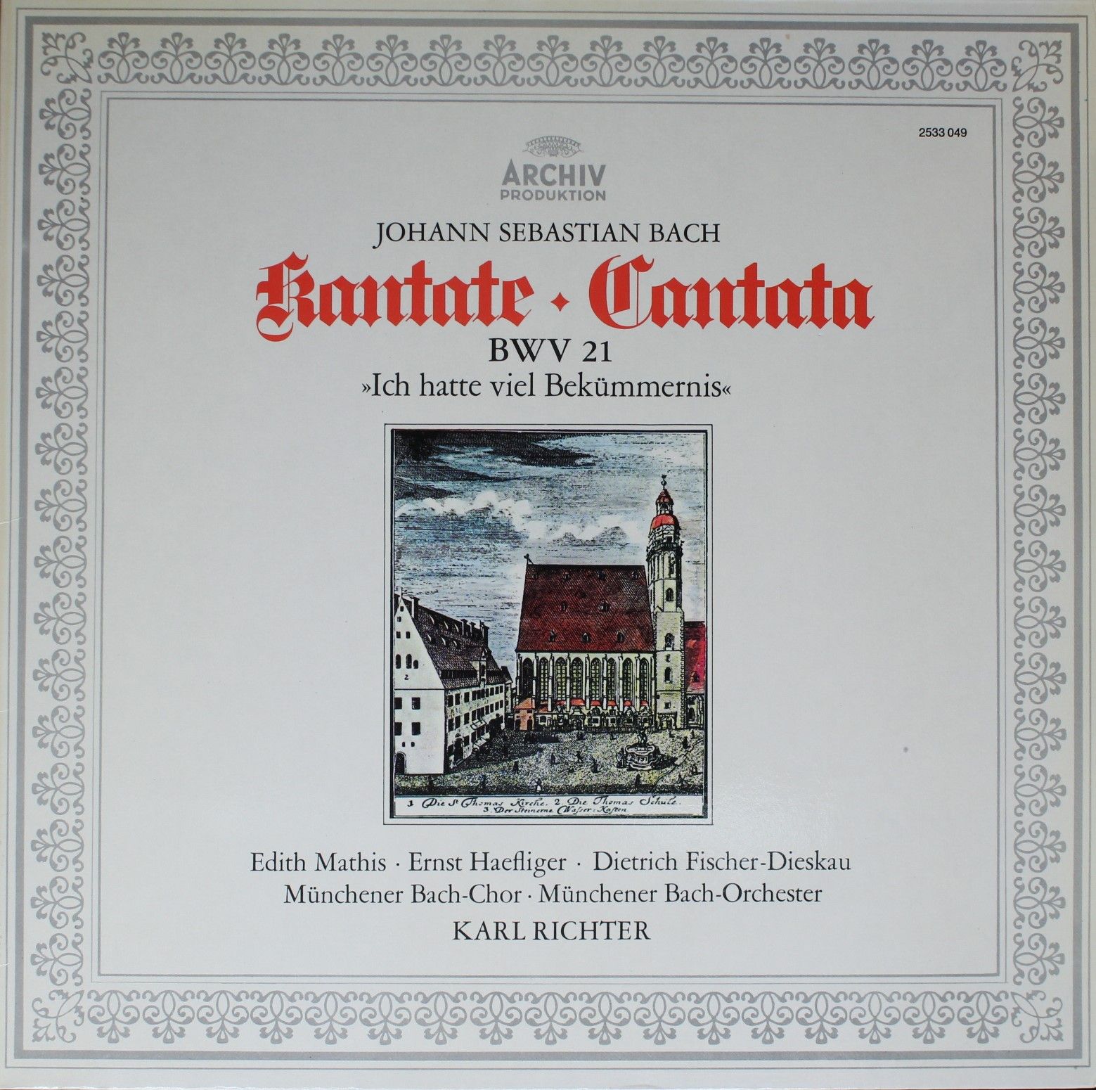 Archiv Produktion 2533 049 - Johann Sebastian Bach, Edith Mathis