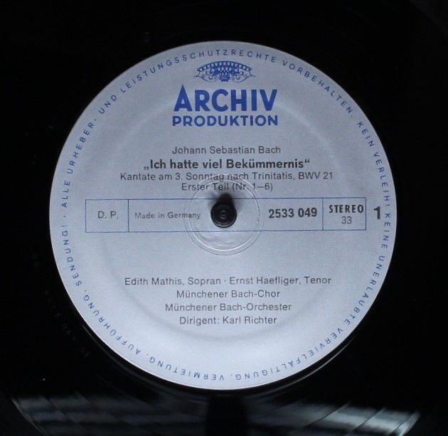 Archiv Produktion 2533 049 - Johann Sebastian Bach, Edith Mathis - Image 5