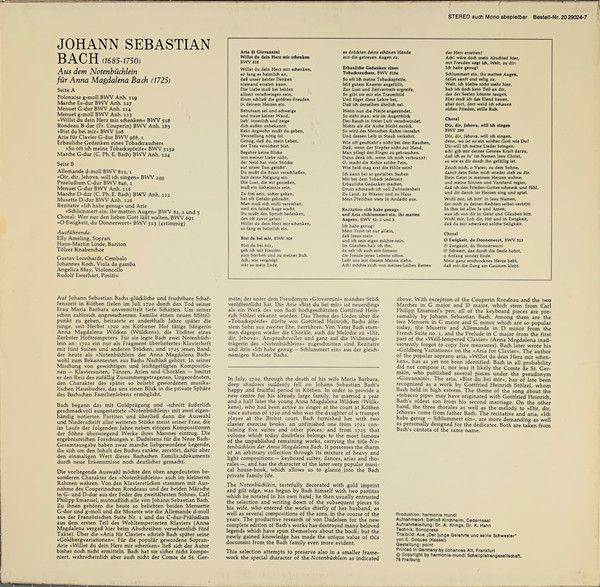 Harmonia Mundi 20 29024-7 - Elly Ameling, Hans-Martin Linde, Gus - Image 2