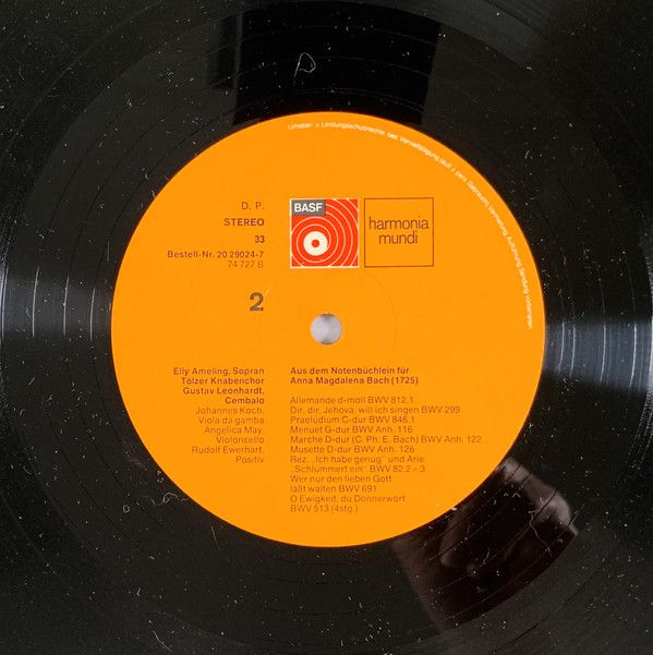 Harmonia Mundi 20 29024-7 - Elly Ameling, Hans-Martin Linde, Gus - Image 4