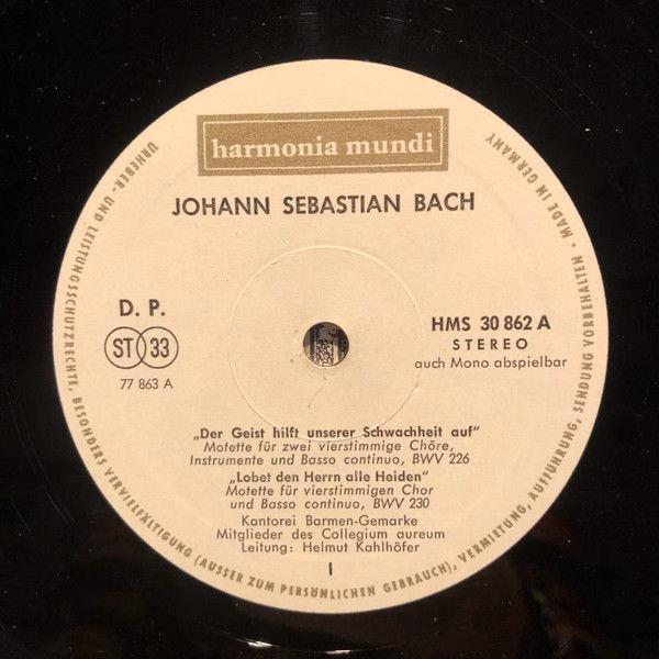 Harmonia Mundi HMS 30862/63 - Johann Sebastian Bach, Kantorei Ba - Image 5