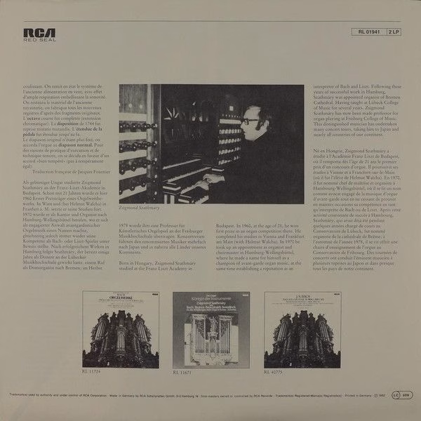 RCA RL 01941 - Johann Sebastian Bach, Zsigmond Szathmáry - Die T - Image 10