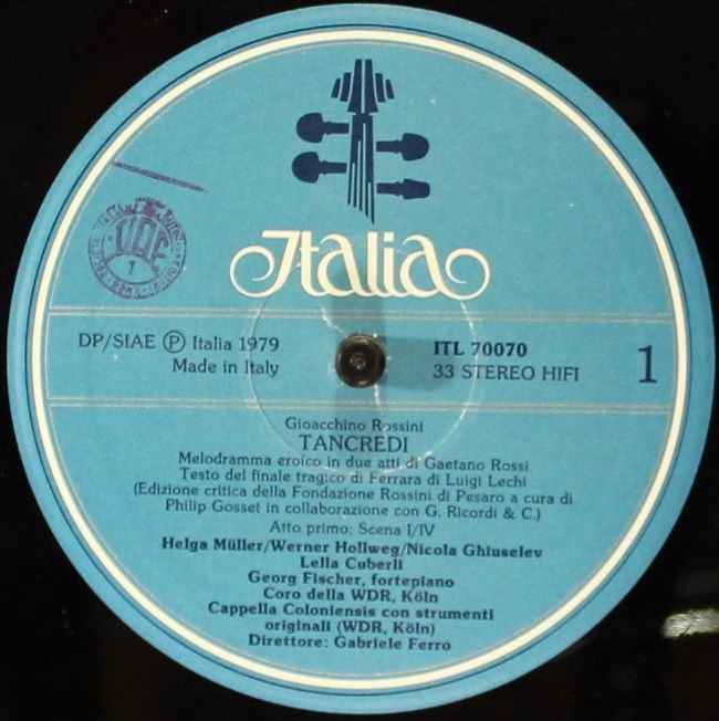 Italia ITL 70070 - Gioacchino Rossini, Fiorenza Cossotto, Lella - Image 4